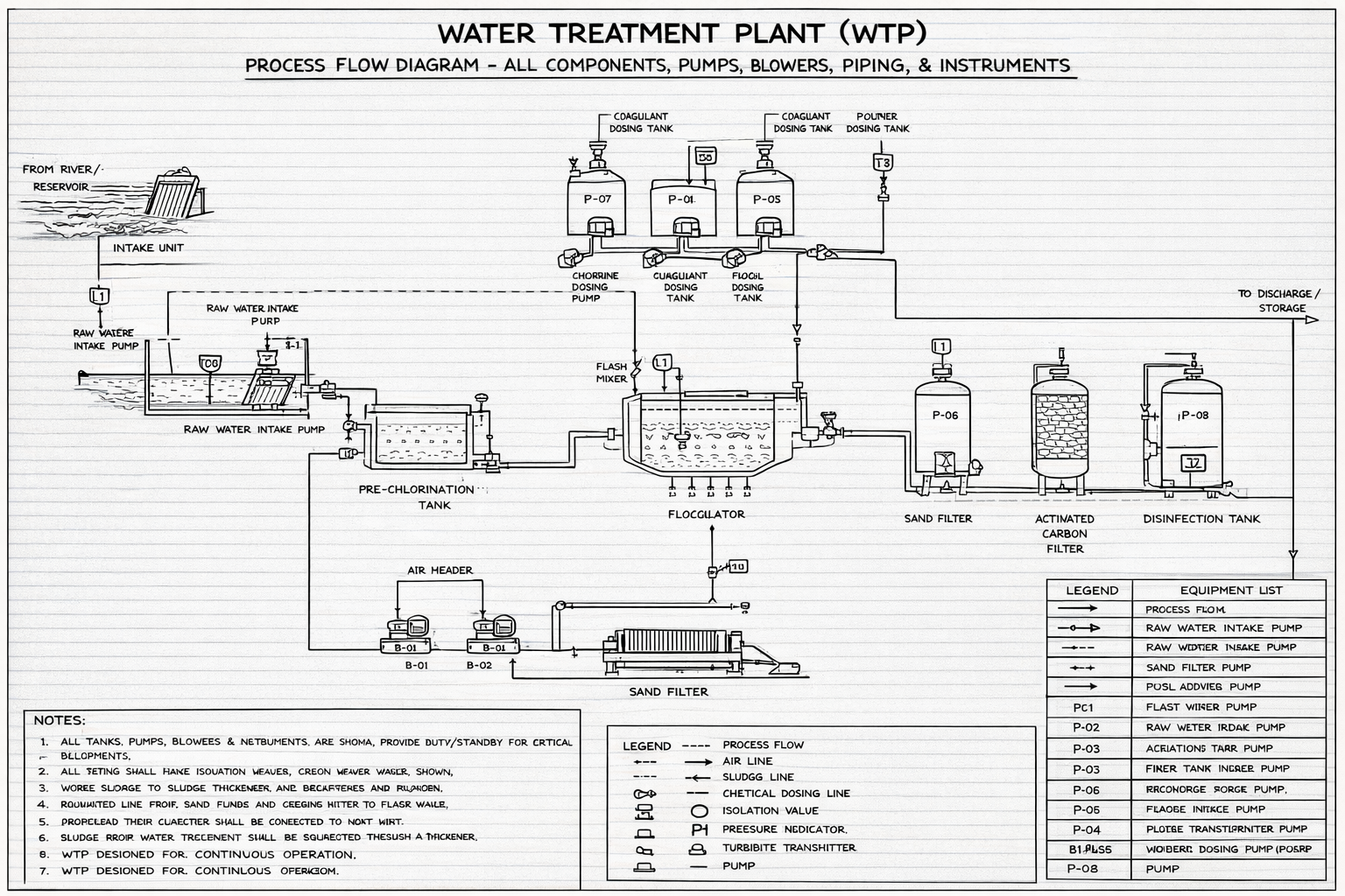 Water Treatment Plant (WTP) snapshot